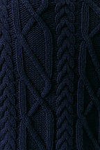 Short Sleeve Cable Knit Sweater