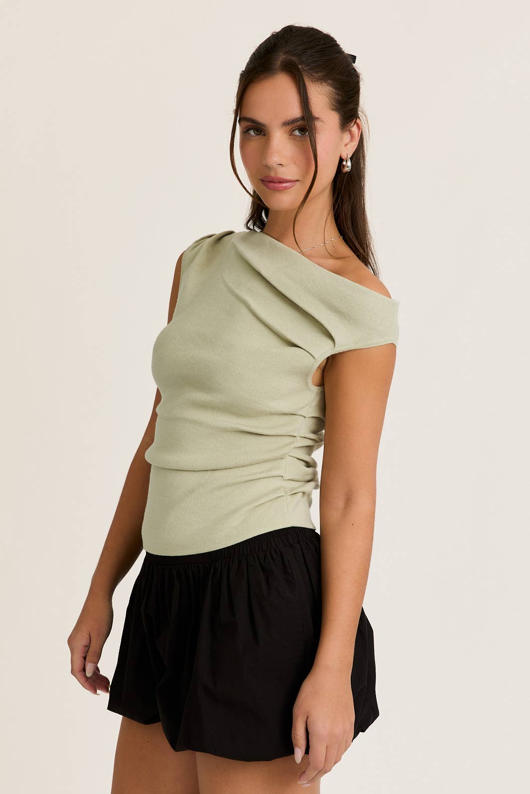 Off-the-Shoulder Sweater Top