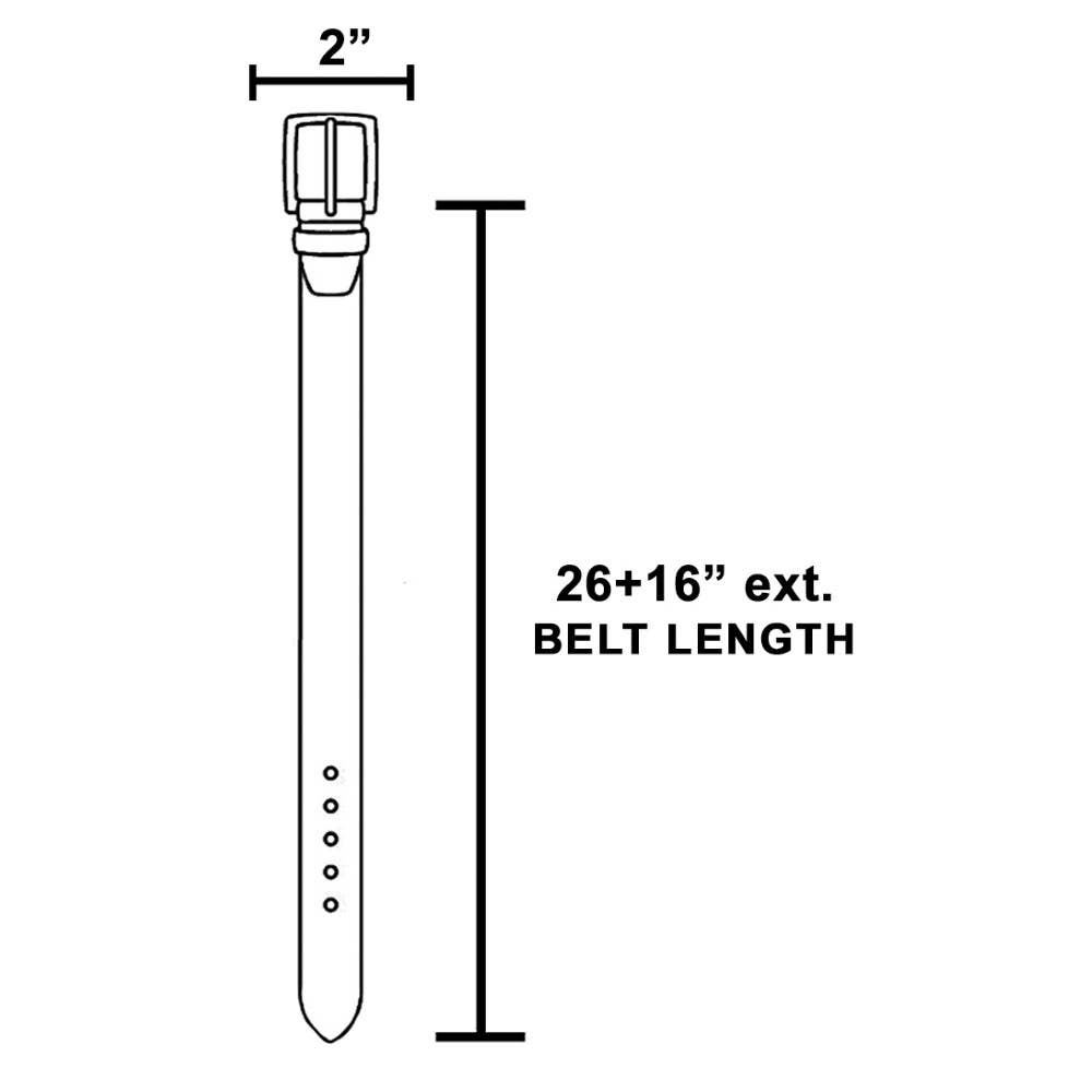 Western Longhorn Engraved Chain Belt