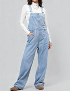 Loose Fit Denim Overalls