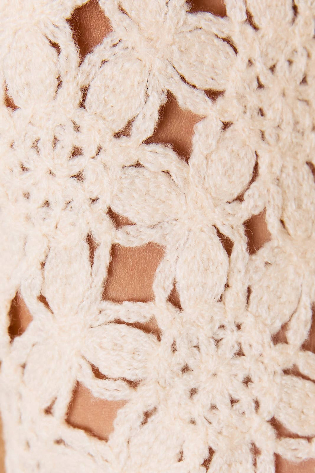 Round Neck Crochet Cardigan