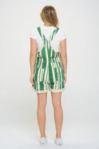 Seaside Stripe Short Overalls