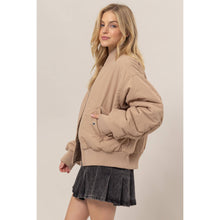 Load image into Gallery viewer, Oversized Bomber Puffer Jacket