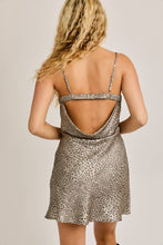 Load image into Gallery viewer, Leopard Cowl Back Dress