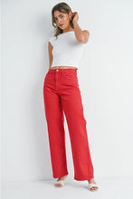 Load image into Gallery viewer, Red Relaxed Leg Jeans