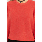 Red Raglan Sleeve Sweater
