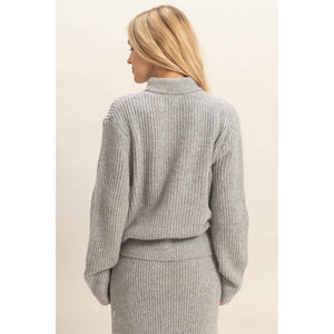 Heather Gray Turtleneck Sweater