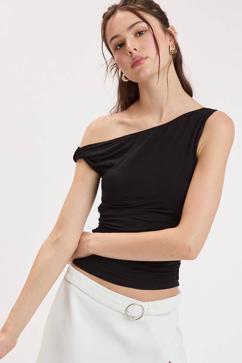Asymmetrical One-Shoulder Top