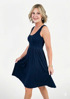 Knee Length Sleeveless Dress