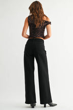 Black Straight Jeans
