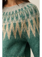 Teal Fair Isle Sweater