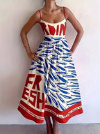 Mackerel Print Sundress