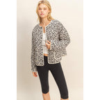 Quilted Leopard Jacket