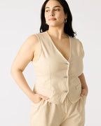 Khaki Selene Vest Top