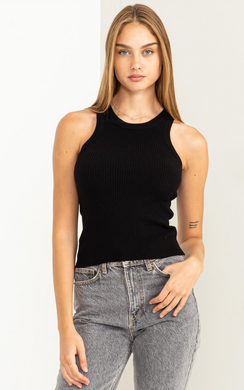 Cropped Ribbed Tank