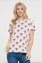 Load image into Gallery viewer, Mushroom Print T Shirt