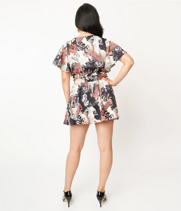 Jungle Cat Print Daryl Skort