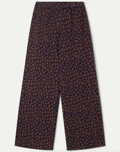 Floral Print Jacquard Knit Pants