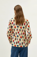 Load image into Gallery viewer, Multicolored mushroom print shirt