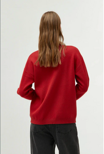 Sweater with mushroom print