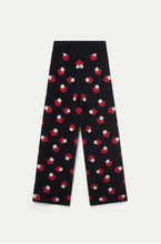 Load image into Gallery viewer, Mushroom print jacquard knit pants