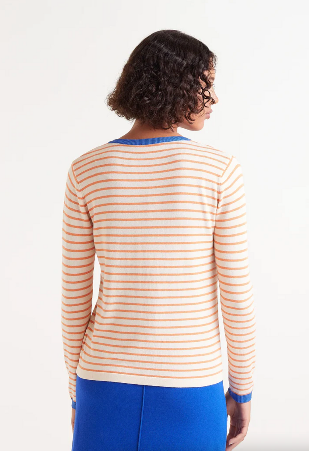 Orange Striped Sweater
