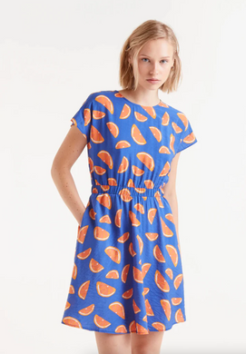 Grapefruit Print Dress