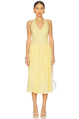 Golden Glow Ressi Dress