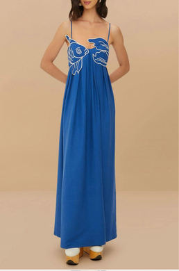Goldfish Strappy Maxi Dress