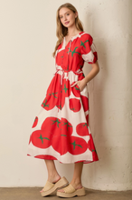 Load image into Gallery viewer, Tomato Print Maxi Dress
