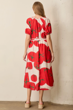 Load image into Gallery viewer, Tomato Print Maxi Dress