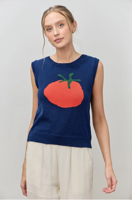Tomato Sweater Top
