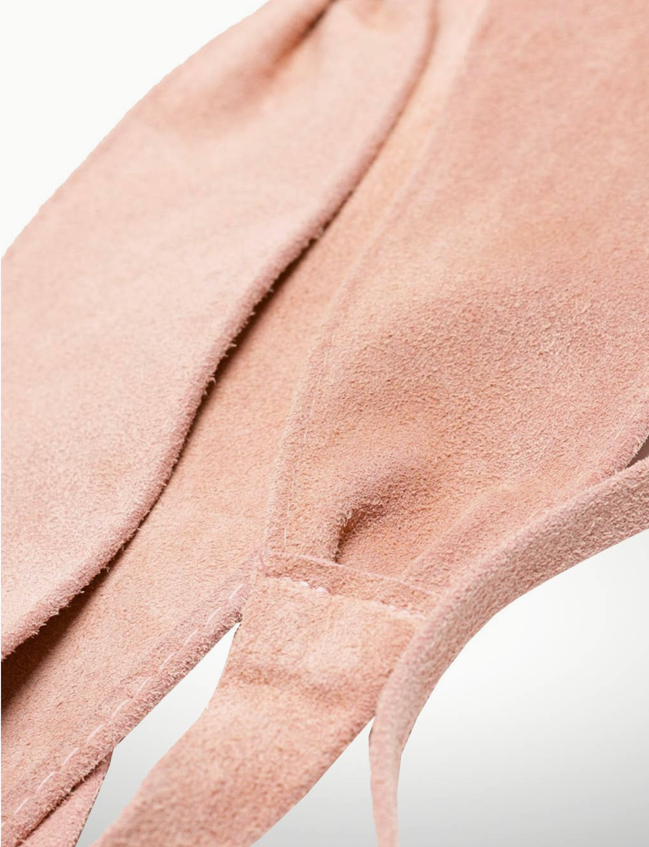 Genuine Suede Sash Belt