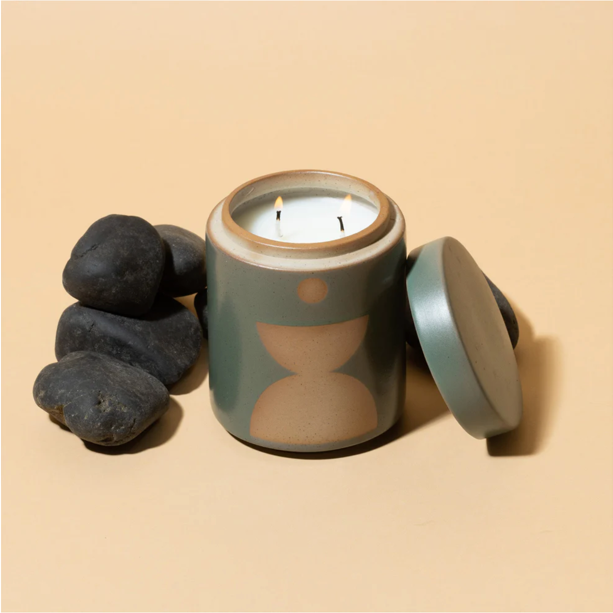 Ceramic Candle with Lid