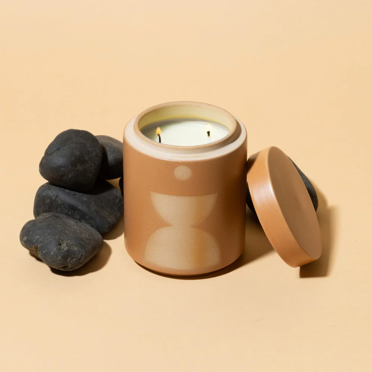 Ceramic Candle with Lid