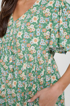 Colorful Daisy Print Dress