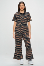 Load image into Gallery viewer, Mushroom Print Corduroy Jumpsuit