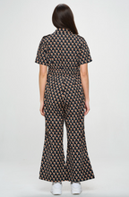 Mushroom Print Corduroy Jumpsuit