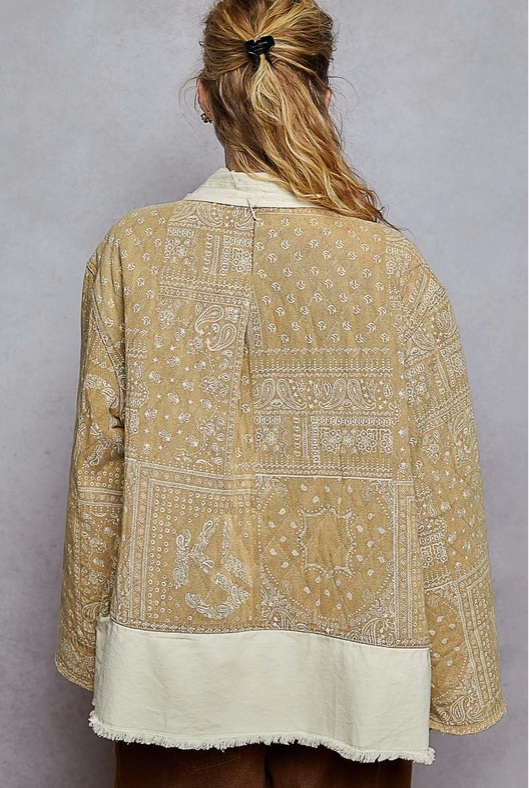 Paisley Patch Quilted Jacket