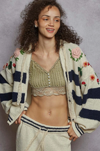 Embroidered Hoodie Sweater