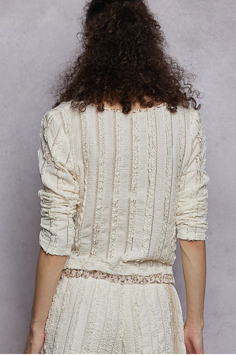 Square Neck Ruffle Top