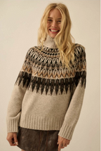 Oatmeal Fair Isle Sweater