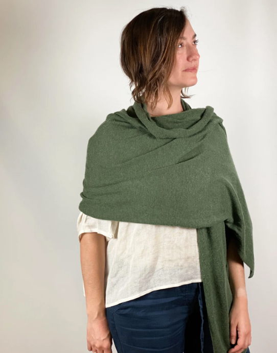 100% Cashmere Solid Scarf