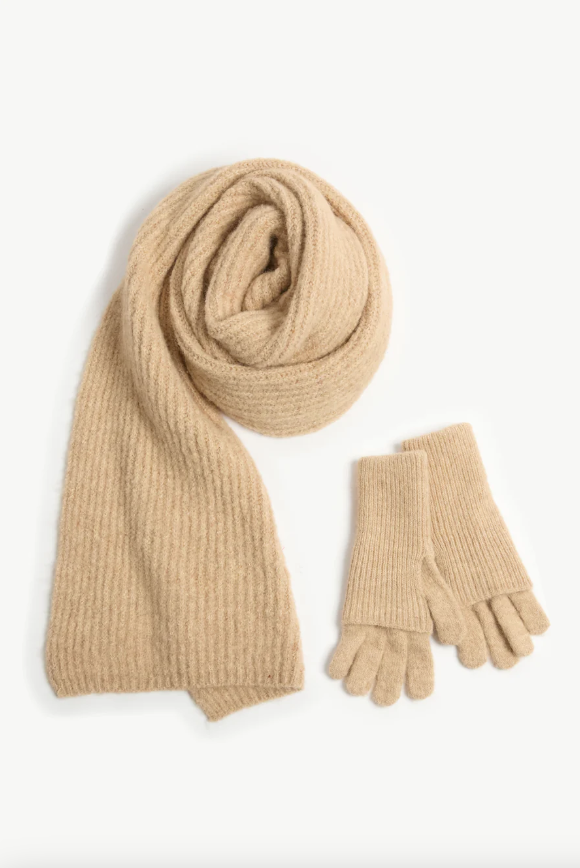 Chunky Rib Fingerhole Gloves