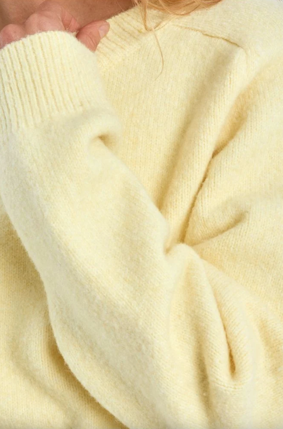 Butter Yellow Knit Sweater