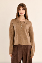 Polo Sweater with Buttons