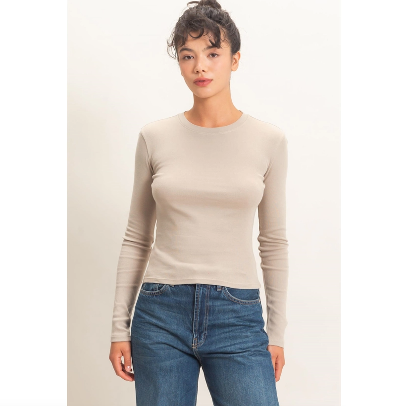 Cotton Long Sleeve Top