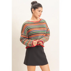 Striped Knit Sweater