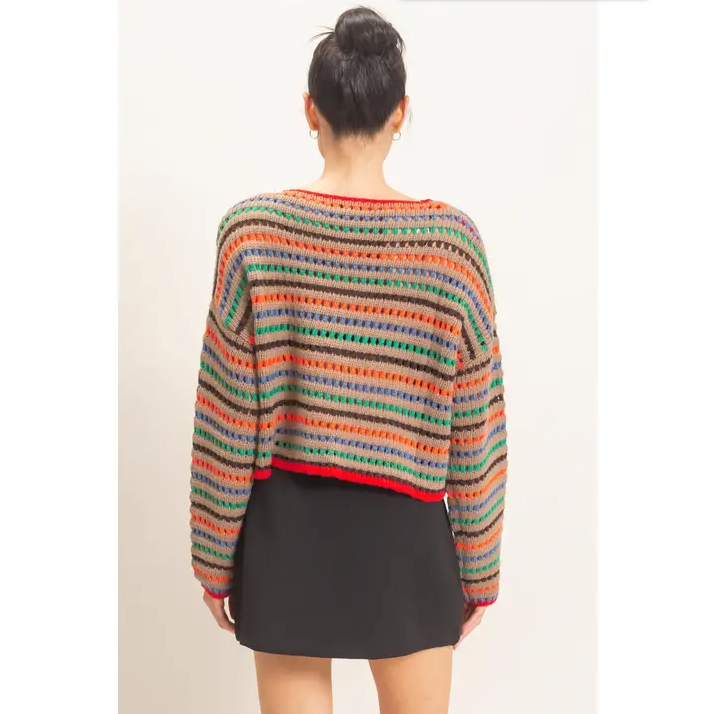 Striped Knit Sweater