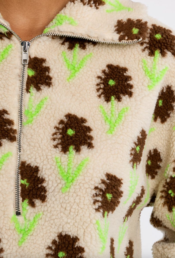 Floral Fleece Sweatshirt